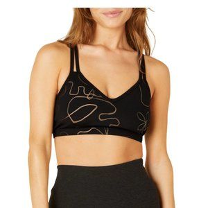 Beyond Yoga Swirl PowerShine Double Back Bra Medium